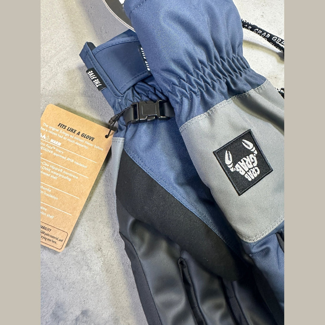 Crab Grab Five Glove - Navy &amp; Grey - SAMPLE DROP