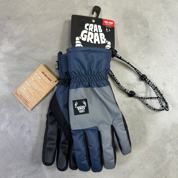 Crab Grab Five Glove - Navy &amp; Grey - SAMPLE DROP