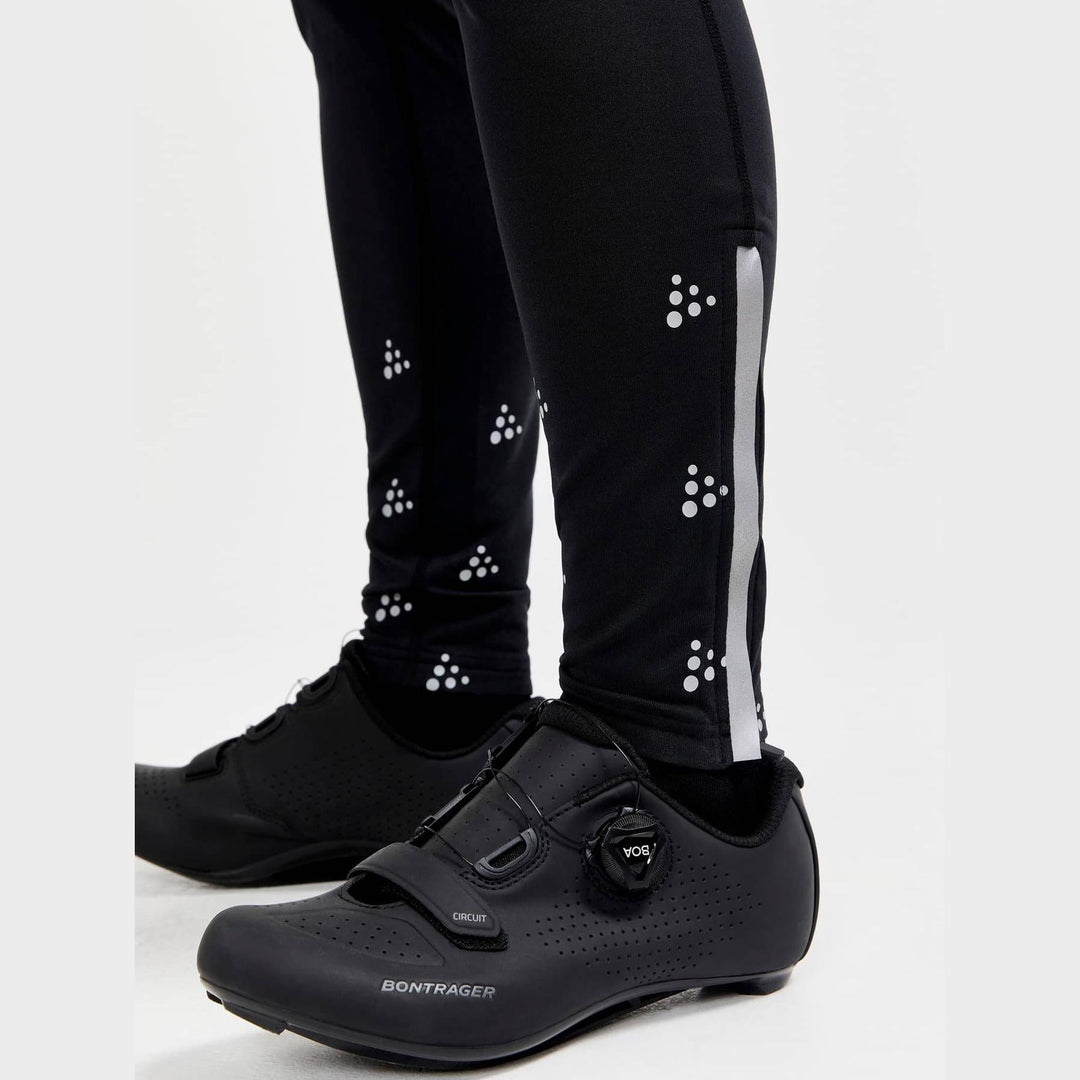 Craft ADV Bike SubZ Women’s Black Thermal Reflective Cycling Tights - SAMPLE DROP