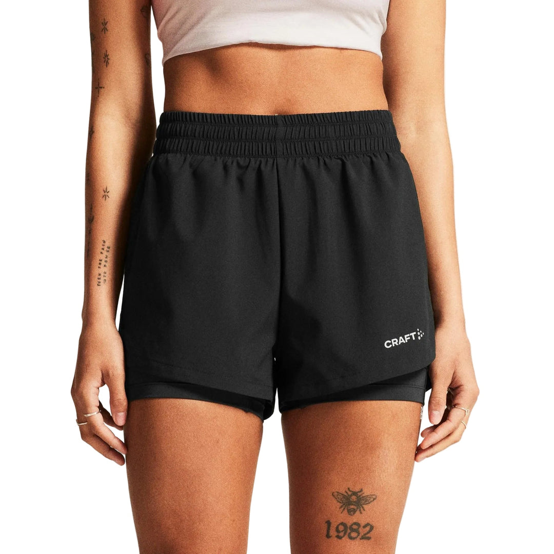 Craft ADV Essence 2 - in - 1 Shorts Women Black M - SAMPLE DROP