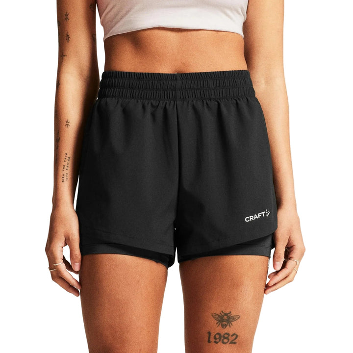 Craft ADV Essence 2 - in - 1 Shorts Women Black M - SAMPLE DROP