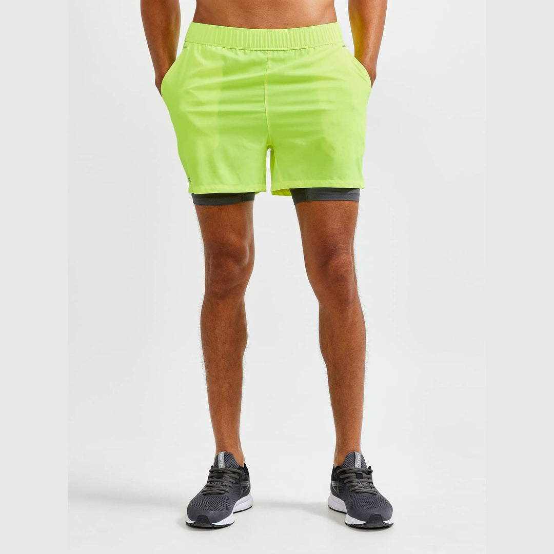 Craft ADV Essence 2-in-1 Stretch Shorts M - Flumino - SAMPLE DROP