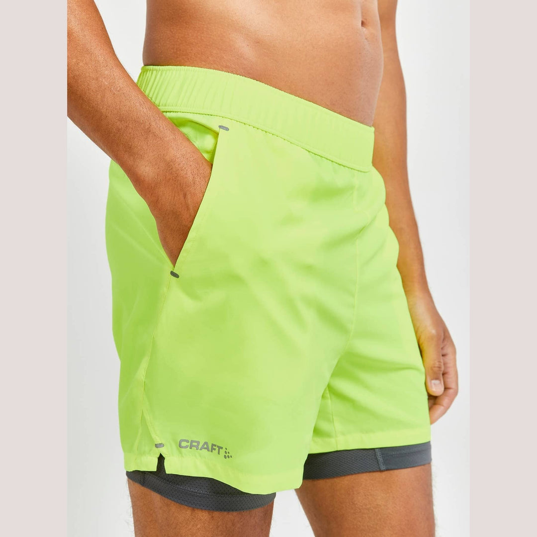Craft ADV Essence 2-in-1 Stretch Shorts M - Flumino - SAMPLE DROP