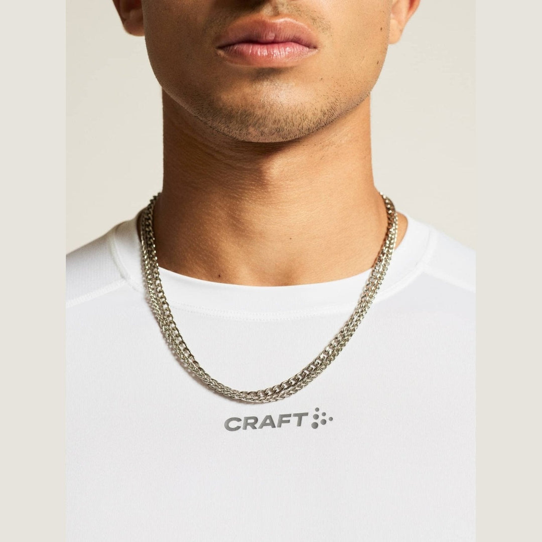 Craft ADV Essence LS Tee 2 Men’s White M - SAMPLE DROP