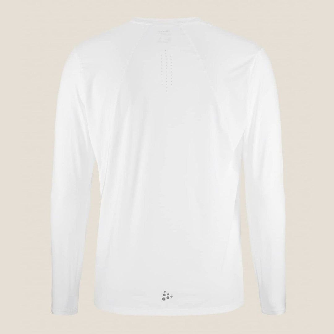 Craft ADV Essence LS Tee 2 Men’s White M - SAMPLE DROP