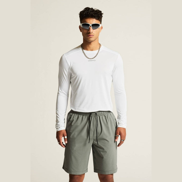 Craft ADV Essence LS Tee 2 Men’s White M - SAMPLE DROP