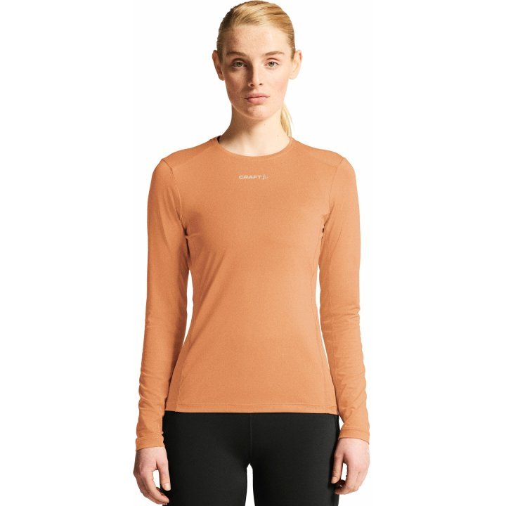 Craft ADV Essence LS Tee 2 Women’s Apricot M - SAMPLE DROP