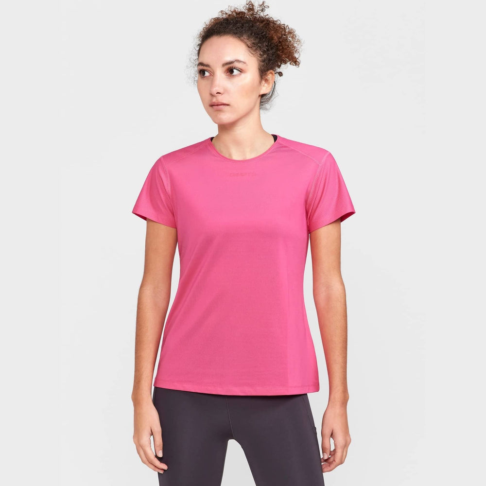 Craft ADV Essence SS Slim Tee W - Metro - SAMPLE DROP