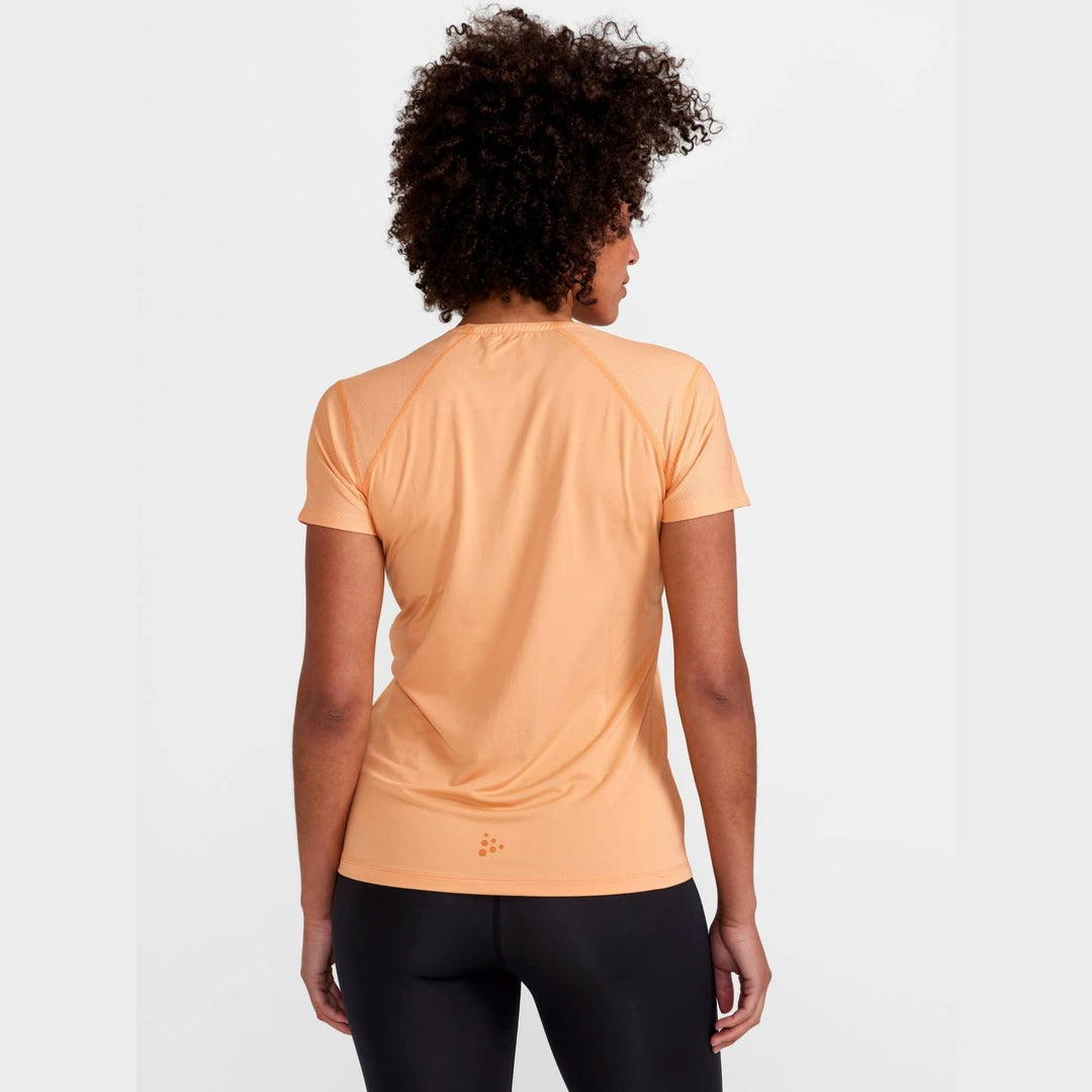 Craft ADV Essence SS Slim Tee W - Peach - SAMPLE DROP