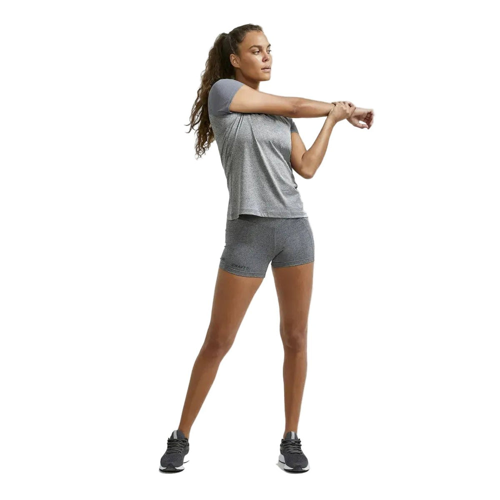 Craft ADV Essence SS Slim Tee Women's - Dark Grey Melange - SAMPLE DROP