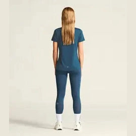 Craft ADV Essence SS Tee 2 Women Ensign back view performance training shirt ventilated mesh panels moisture wicking fabric lightweight running top