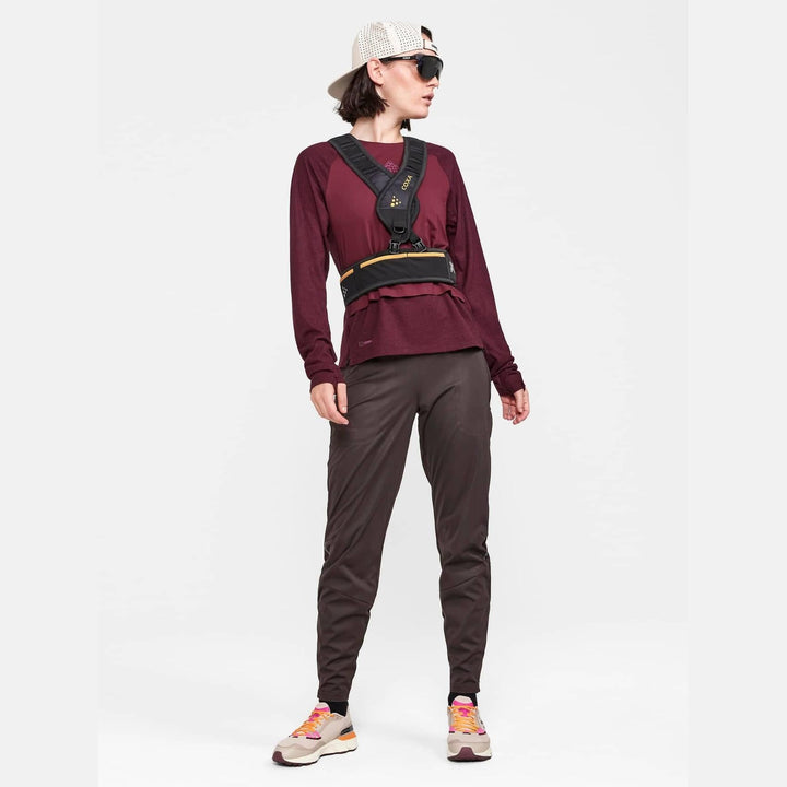 Craft ADV Trail Wool Wind LS Tee W- Punsch Melange - SAMPLE DROP