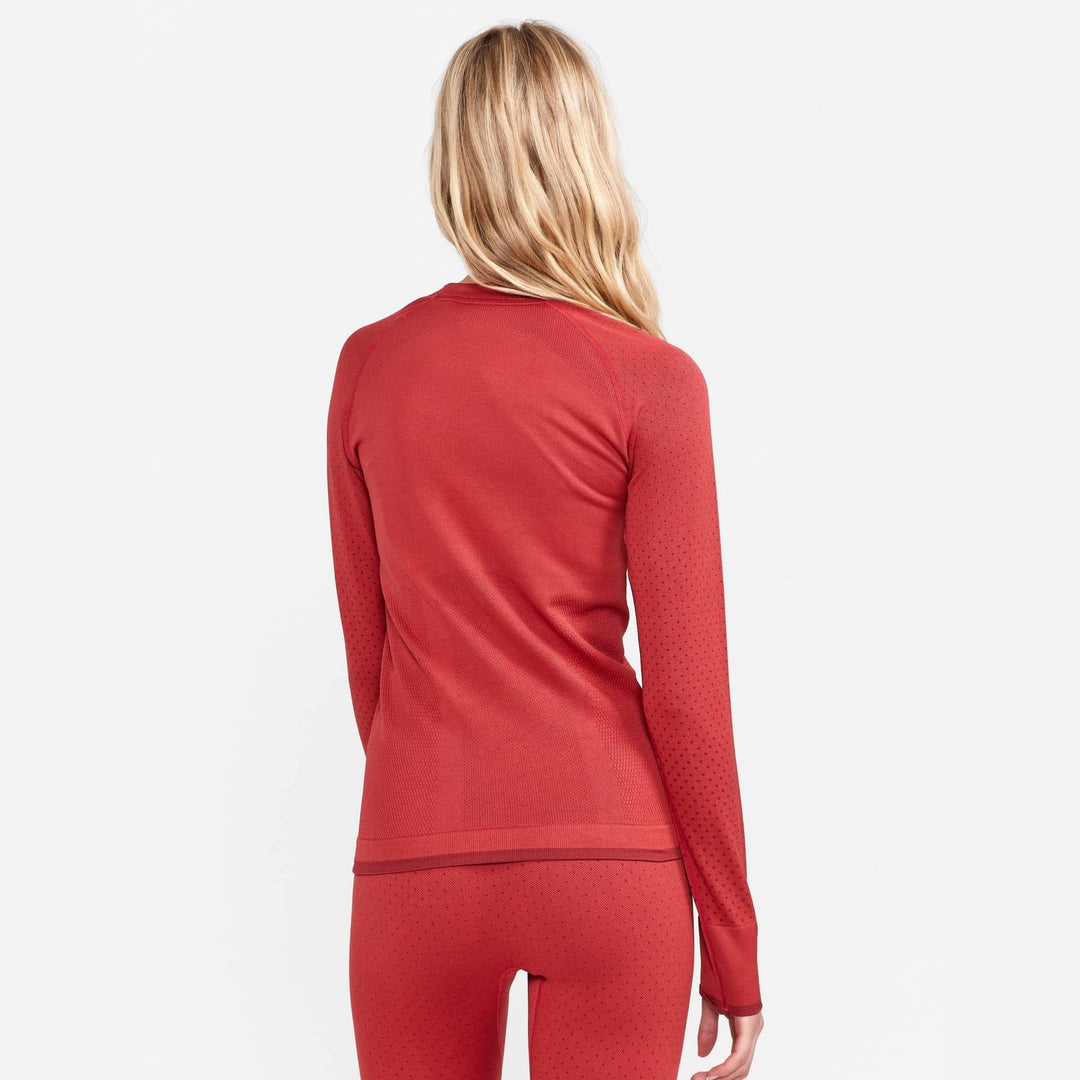 Craft ADV Warm Intensity LS Women’s Baselayer Red M - SAMPLE DROP