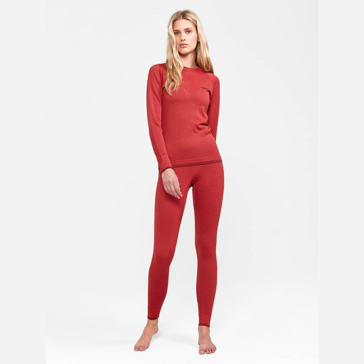 Craft ADV Warm Intensity LS Women’s Baselayer Red M - SAMPLE DROP
