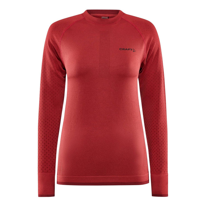 Craft ADV Warm Intensity LS Women’s Baselayer Red M - SAMPLE DROP