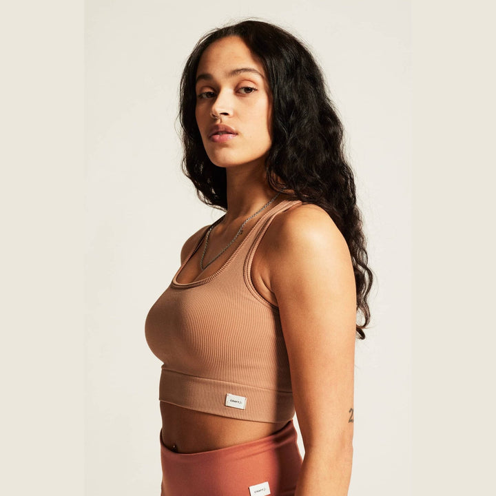 Craft Collective Rib Sports Bra Women – Seamless Training Bra - SAMPLE DROP