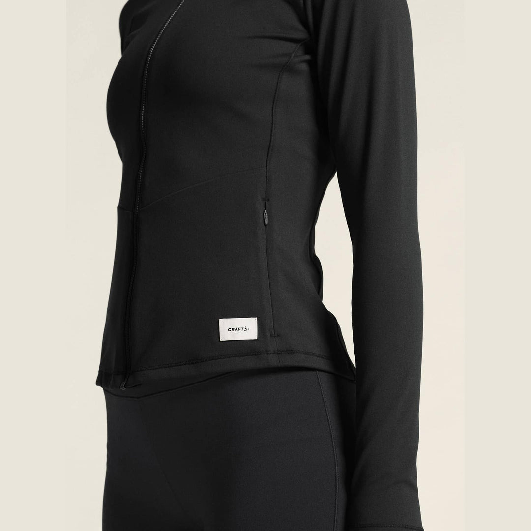 Craft Collective Zip Sweater W – Black - SAMPLE DROP