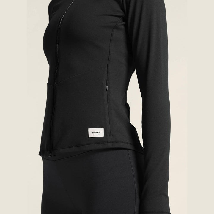 Craft Collective Zip Sweater W – Black - SAMPLE DROP