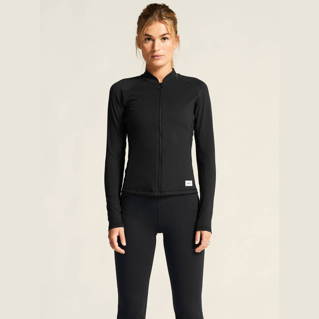 Craft Collective Zip Sweater W – Black - SAMPLE DROP