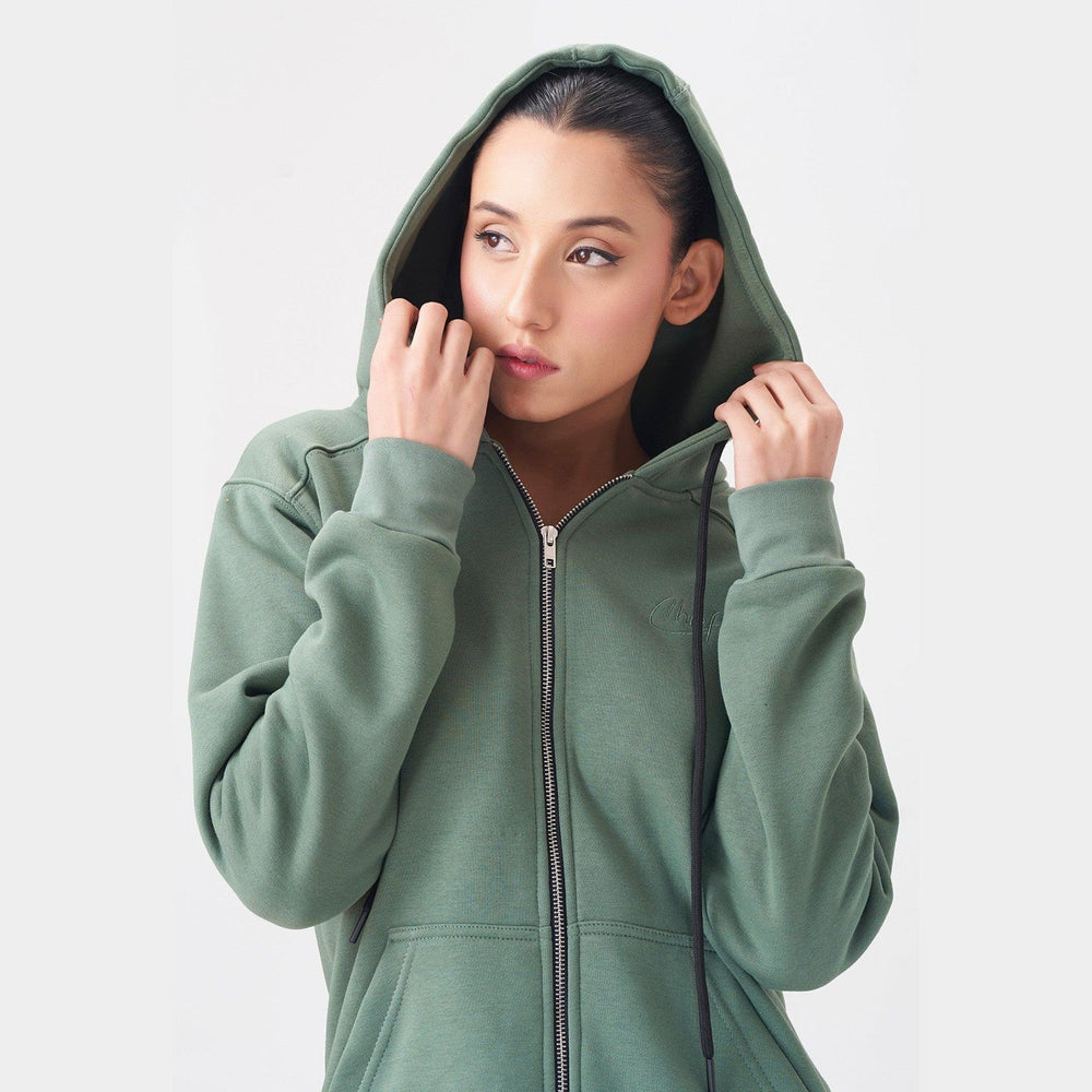 Craft Collective Zip Sweater Women’s Leaf M - SAMPLE DROP