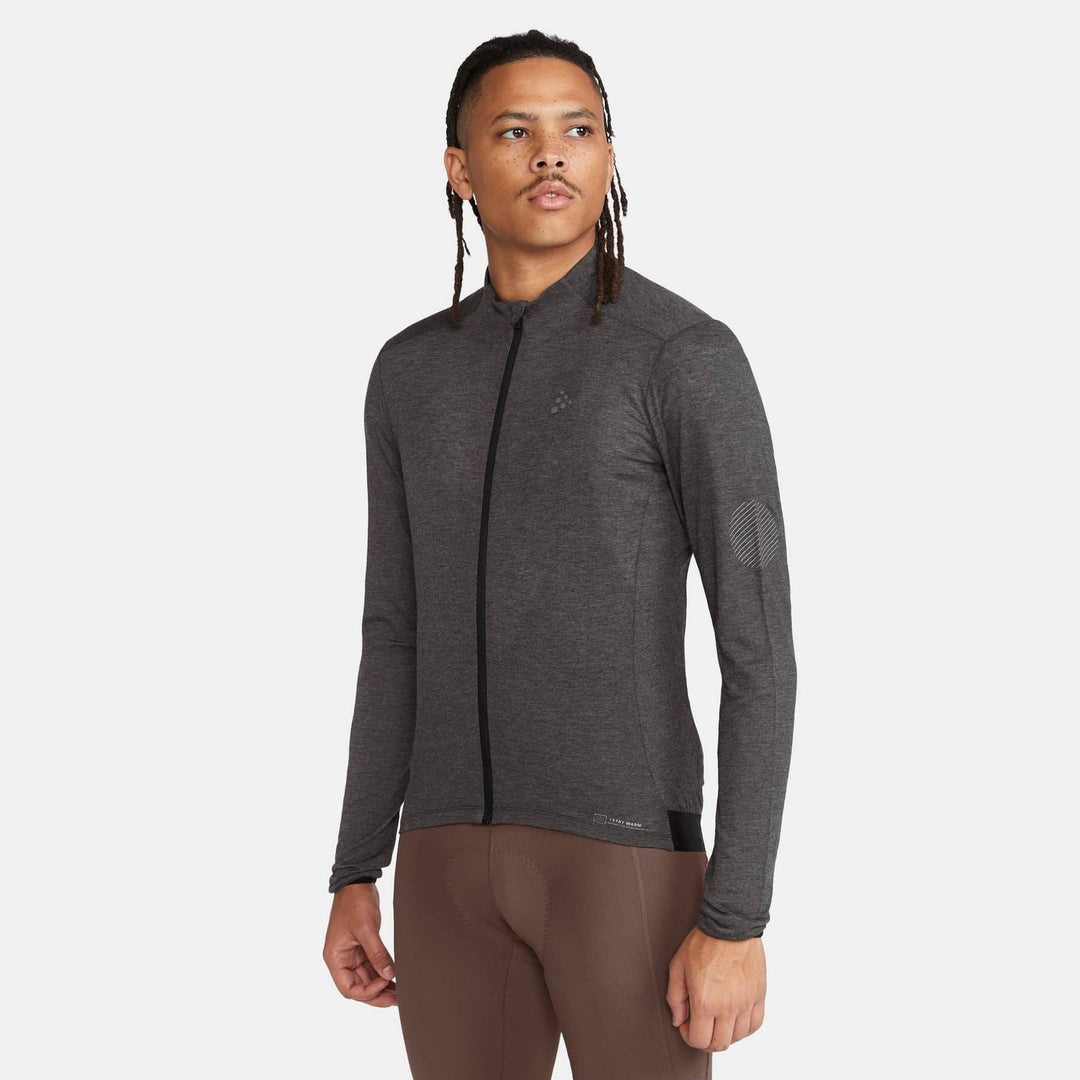 Craft Core Bike Essence Men’s Black Melange Cycling Jersey - SAMPLE DROP