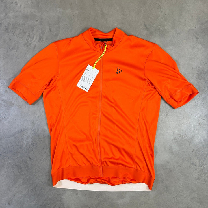 Craft Core Essence Jersey Regular Fit Men – Everyday Cycling Tee - Orange - SAMPLE DROP