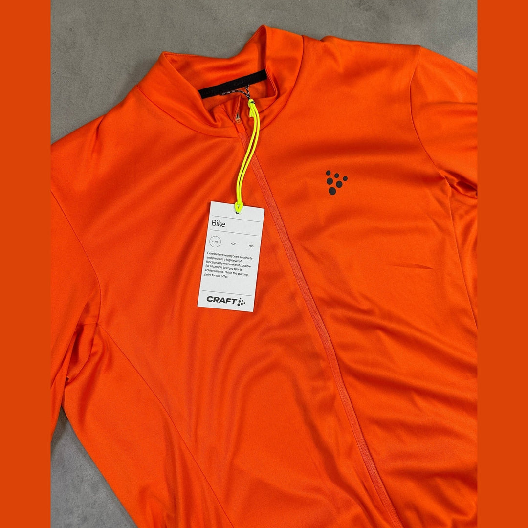 Craft Core Essence Jersey Regular Fit Men – Everyday Cycling Tee - Orange - SAMPLE DROP