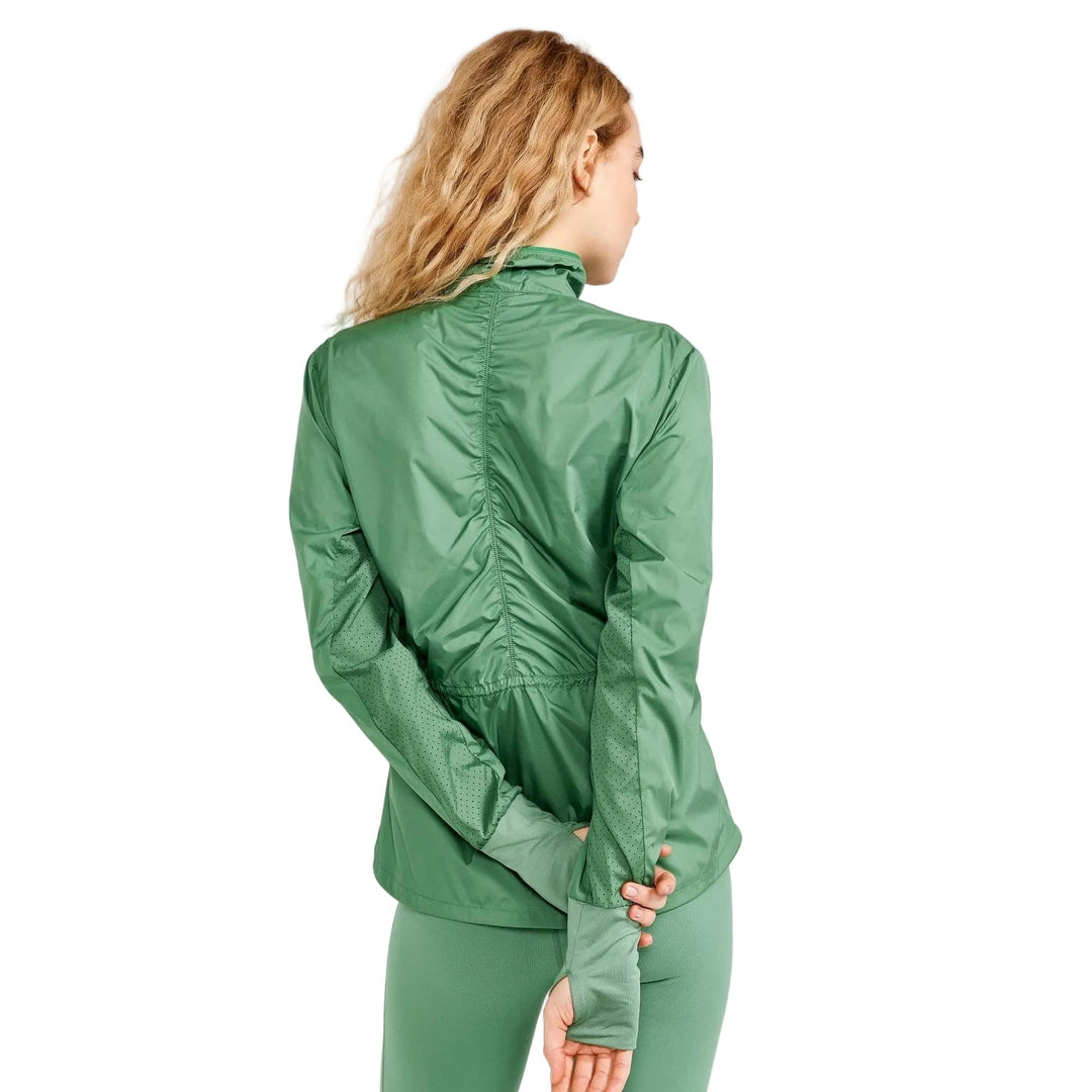 Craft Essence Wind 2 Women’s Running Jacket Green M - SAMPLE DROP