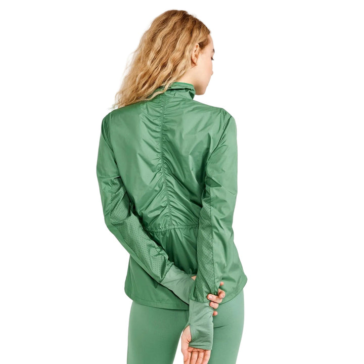Craft Essence Wind 2 Women’s Running Jacket Green M - SAMPLE DROP