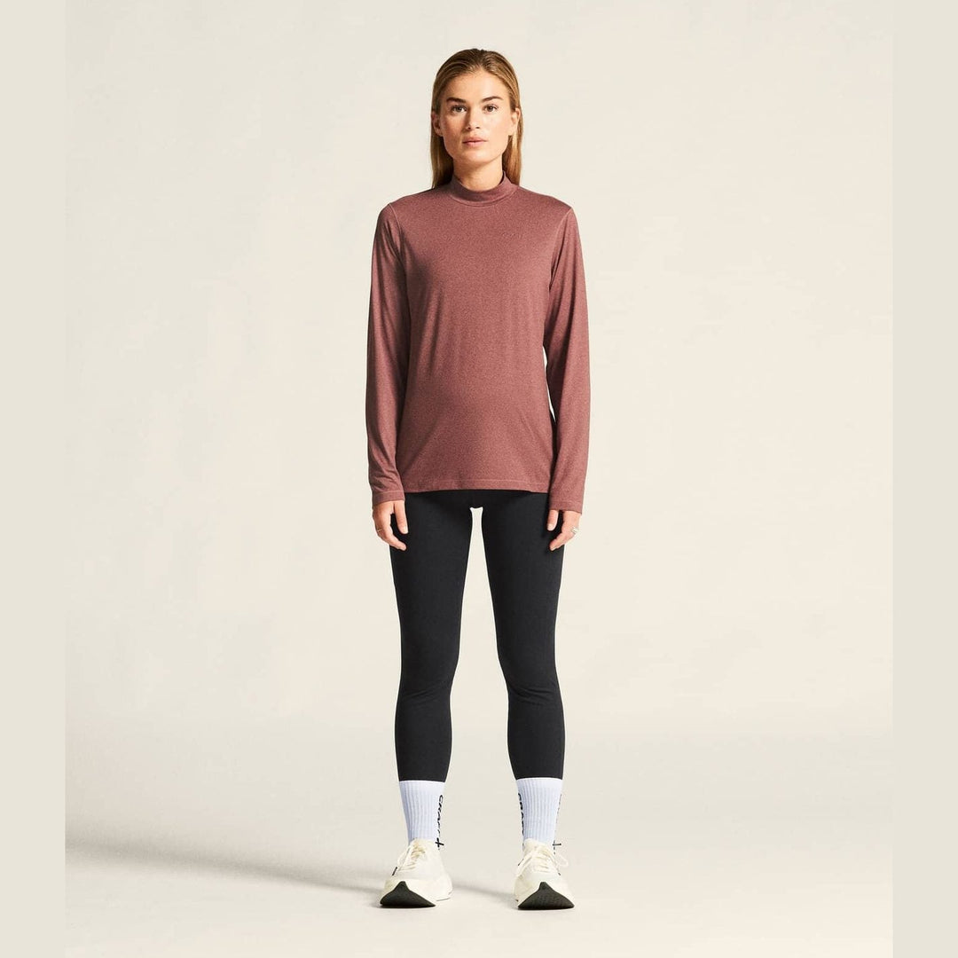 Craft Flow MN Long Sleeve Top W – Rose Brown/Melange - SAMPLE DROP