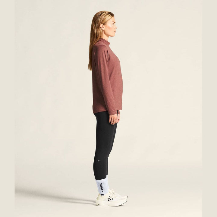 Craft Flow MN Long Sleeve Top W – Rose Brown/Melange - SAMPLE DROP