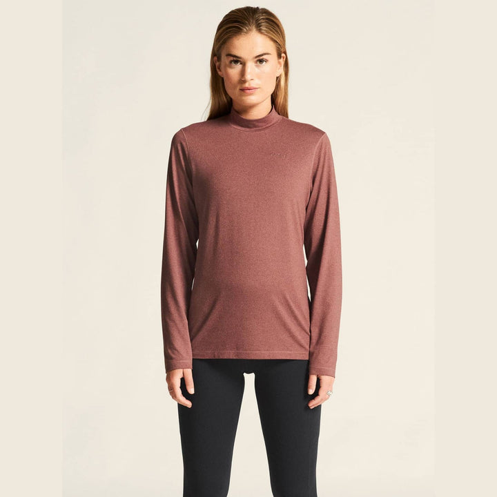 Craft Flow MN Long Sleeve Top W – Rose Brown/Melange - SAMPLE DROP