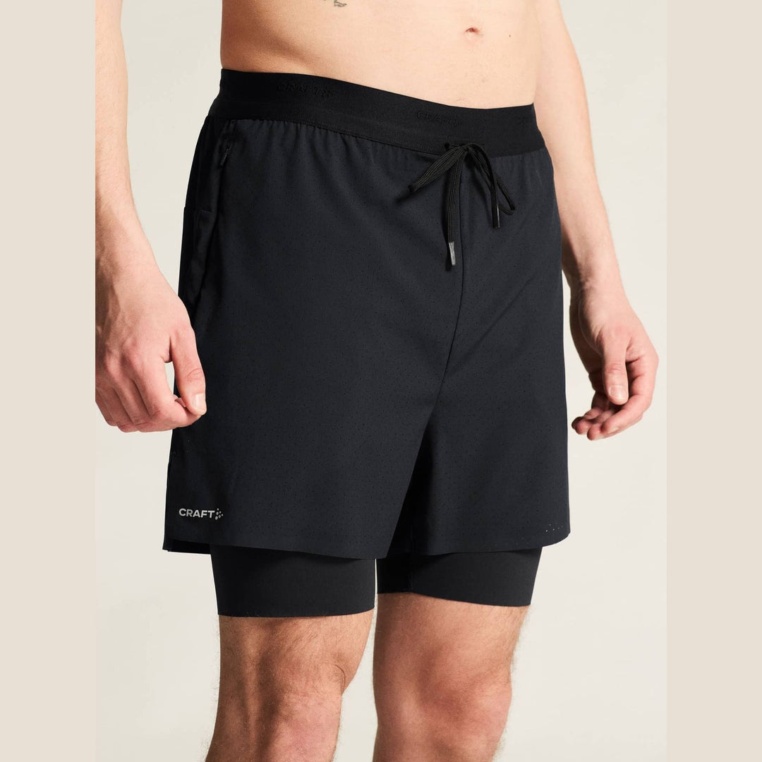 Craft Hypervent 2 - In - 1 Running Shorts Men Black M - SAMPLE DROP