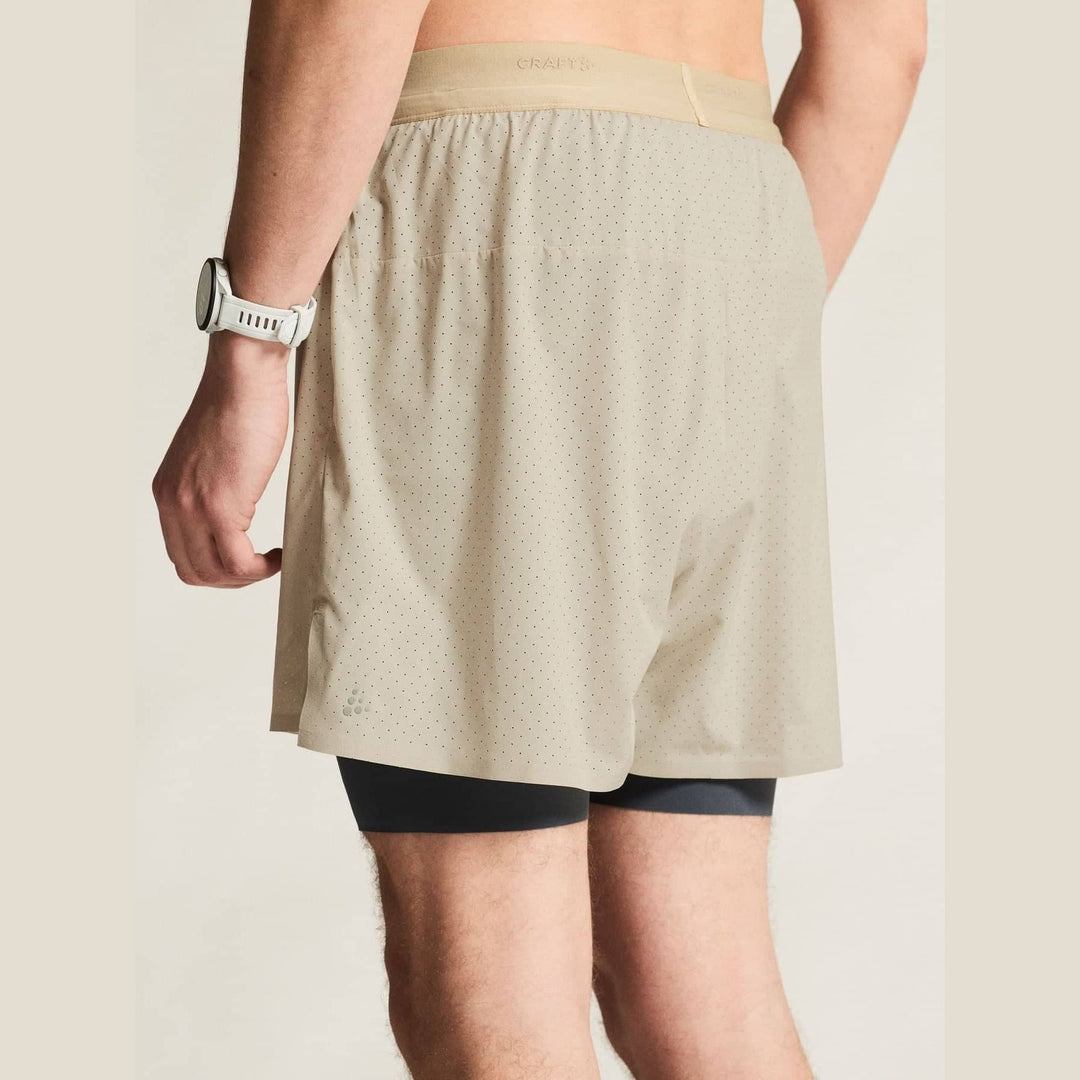 Craft Hypervent 2 - in - 1 Shorts Men’s Beige Inner Support Tights - SAMPLE DROP