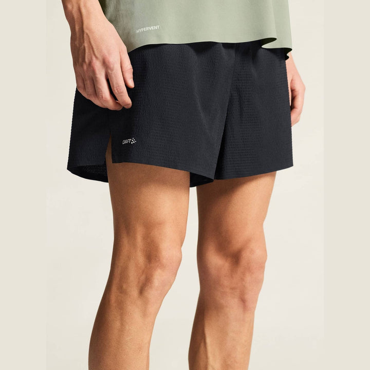 Craft Hypervent Structure Running Shorts Men Black M - SAMPLE DROP