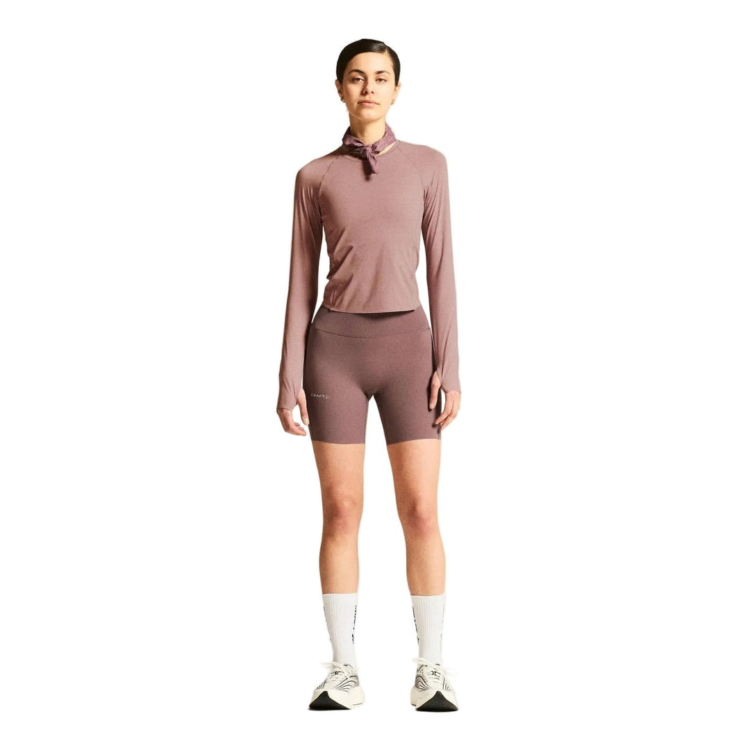 Craft Hypervent Tight LS Women’s Brown M - SAMPLE DROP