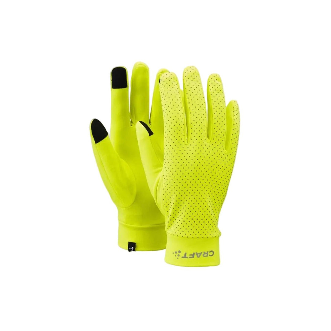 Craft Lumen Fleece 2 Gloves Unisex Yellow M - SAMPLE DROP