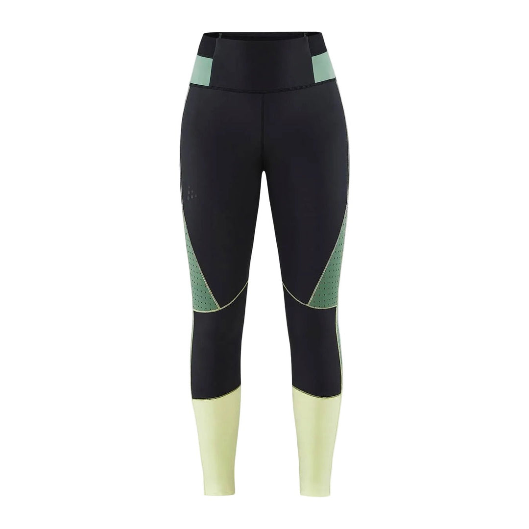 Craft Pro Charge Blocked Tights Women's - Giallo/Black - SAMPLE DROP