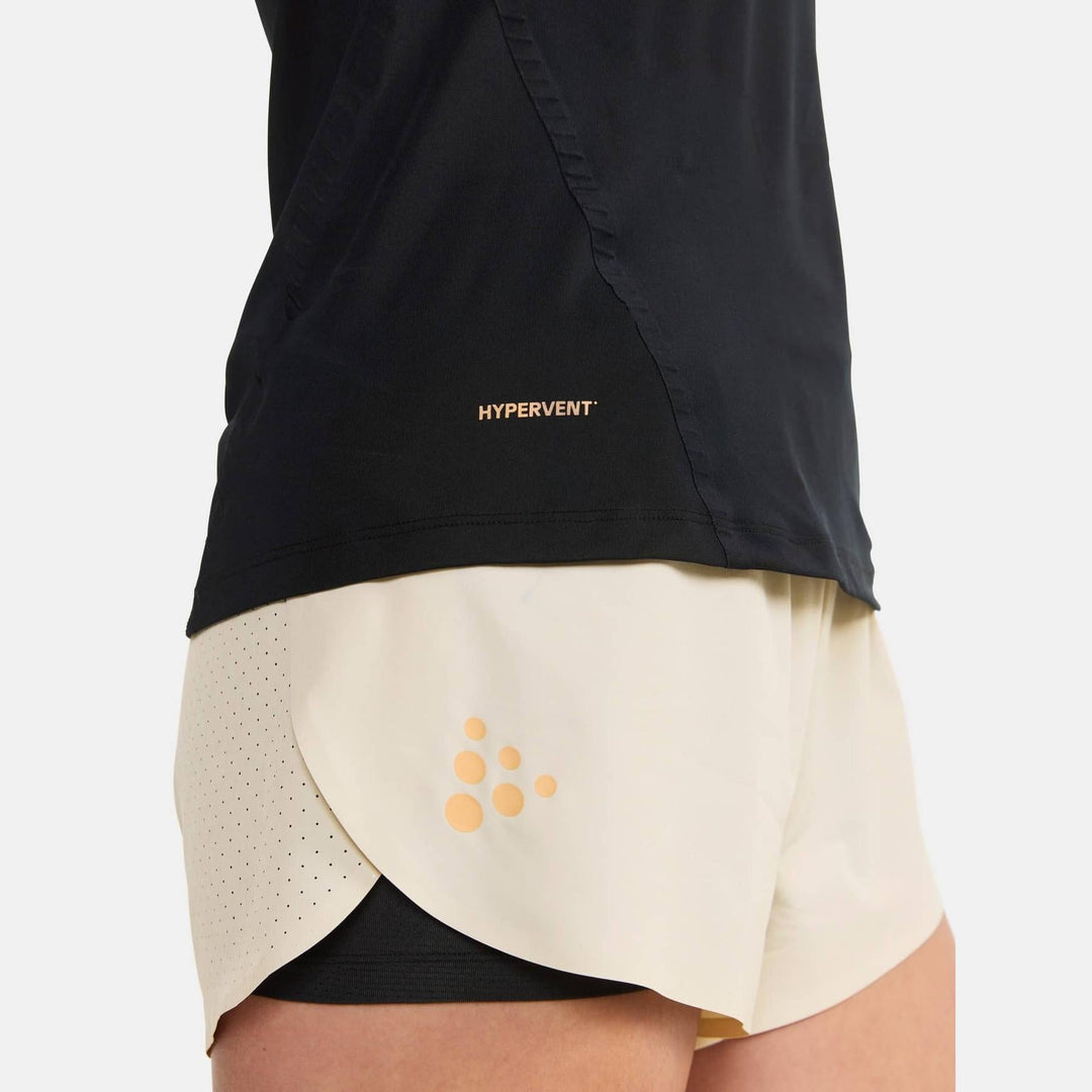 Craft PRO Hypervent Tee 2 W - Black - SAMPLE DROP