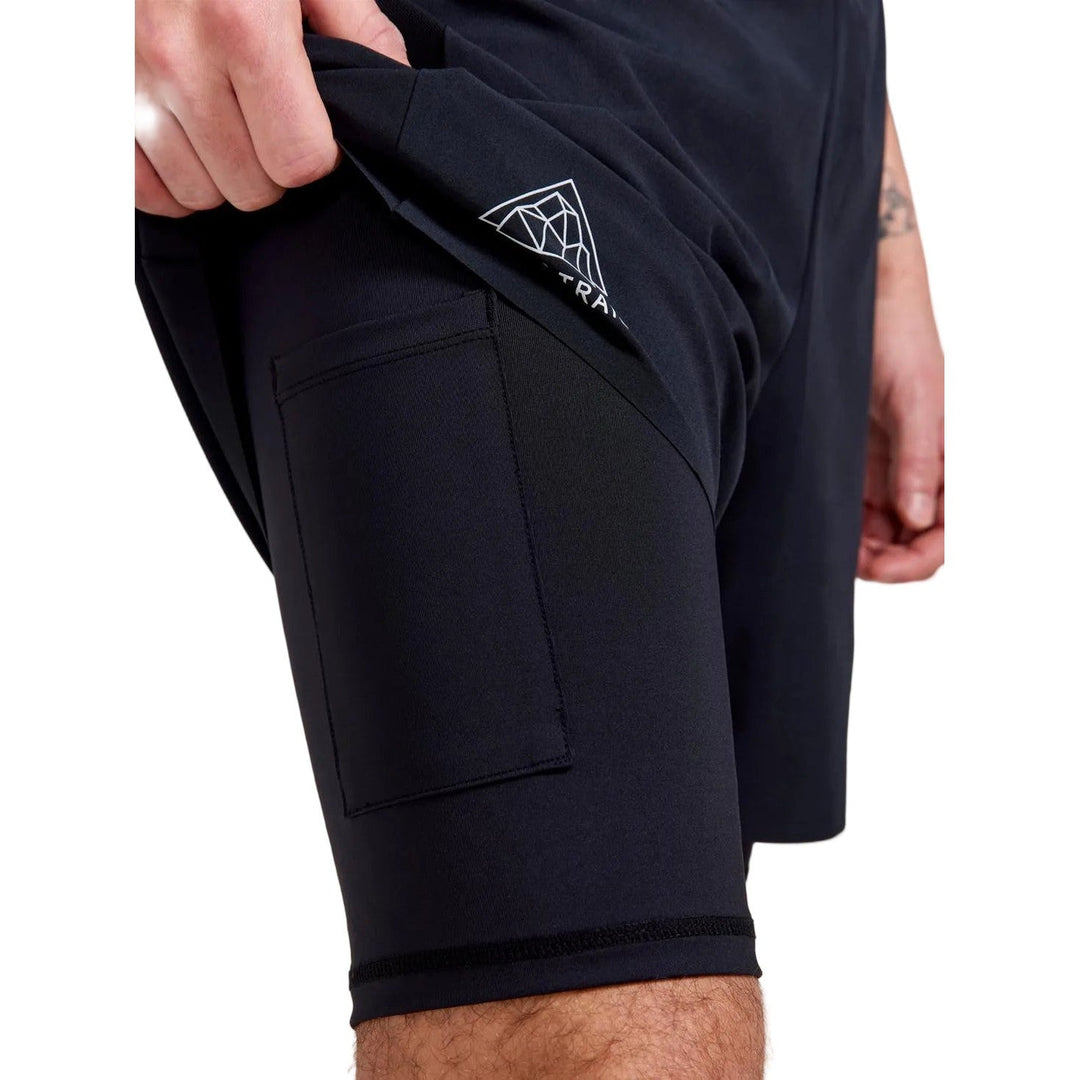 Craft PRO Trail 2 - in - 1 Shorts Women’s Black M - SAMPLE DROP