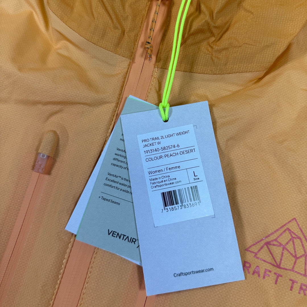 Craft PRO Trail 2L Light Weight Jacket - SAMPLE DROP