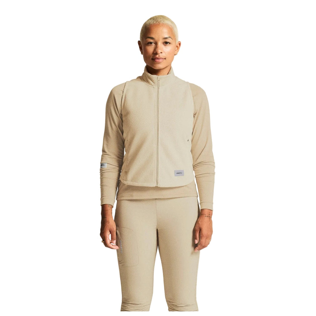 Craft SubZ Fleece Women’s Running Vest Plaster - SAMPLE DROP