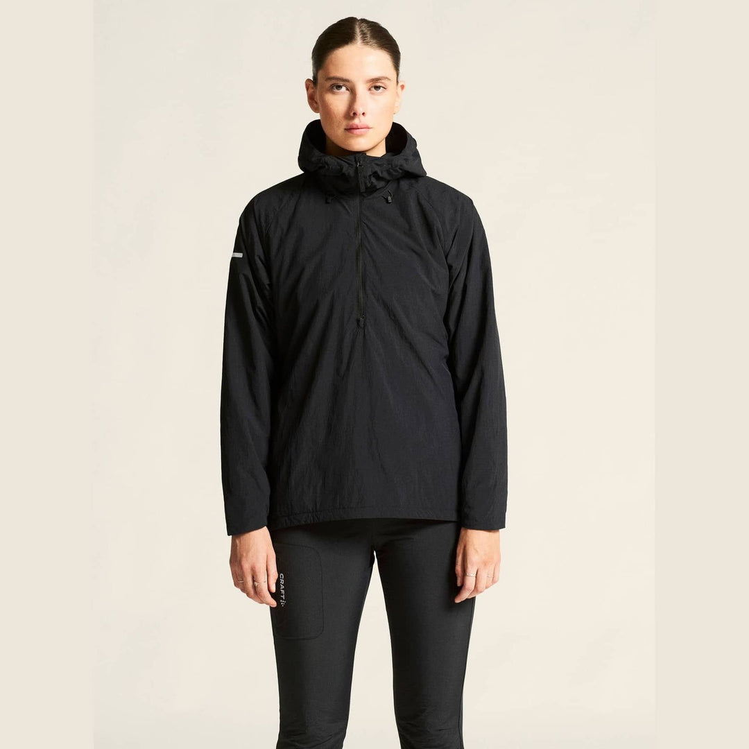 Craft SubZ Warm Hood Women’s Black Running Hoodie - SAMPLE DROP