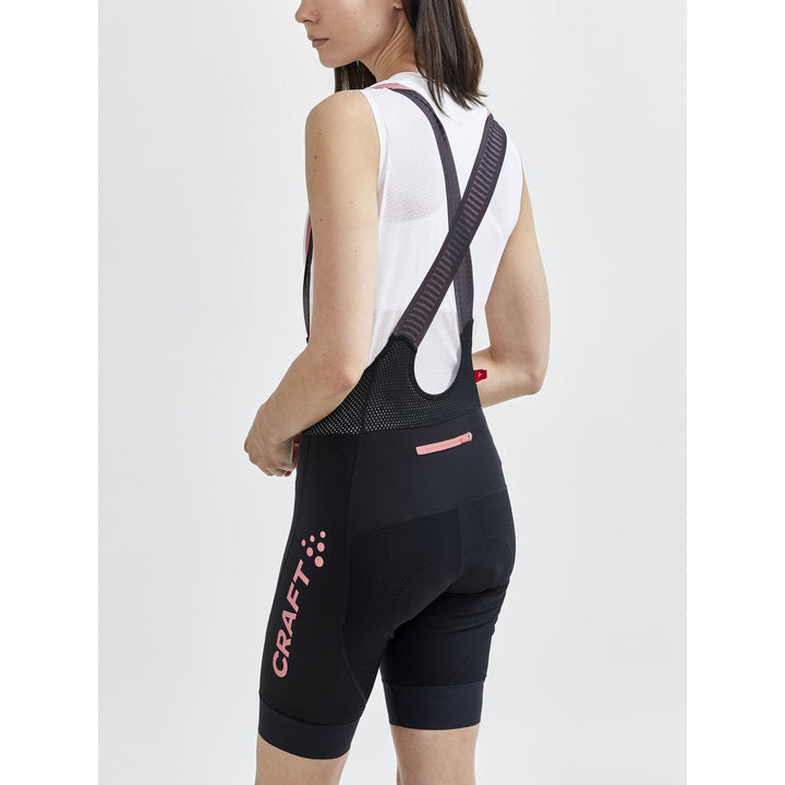 Craft Women Rise Bib Shorts Black Lightweight Performance Cycling Shorts - SAMPLE DROP