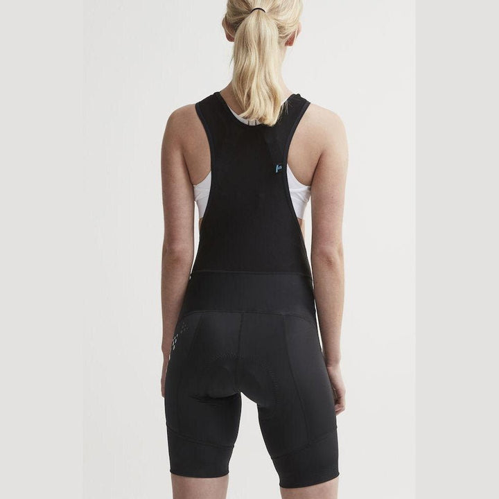 Craft Women Rise Bib Shorts Black Lightweight Performance Cycling Shorts - SAMPLE DROP