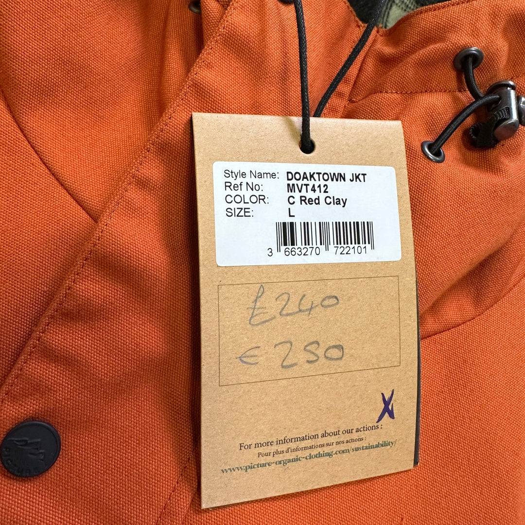 Picture Organic Clothing Doaktown Jacket - Red clay - SAMPLE DROP