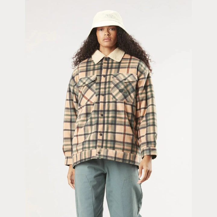 Picture Organic Clothing Gaiby Jacket - Plaid Toast - SAMPLE DROP
