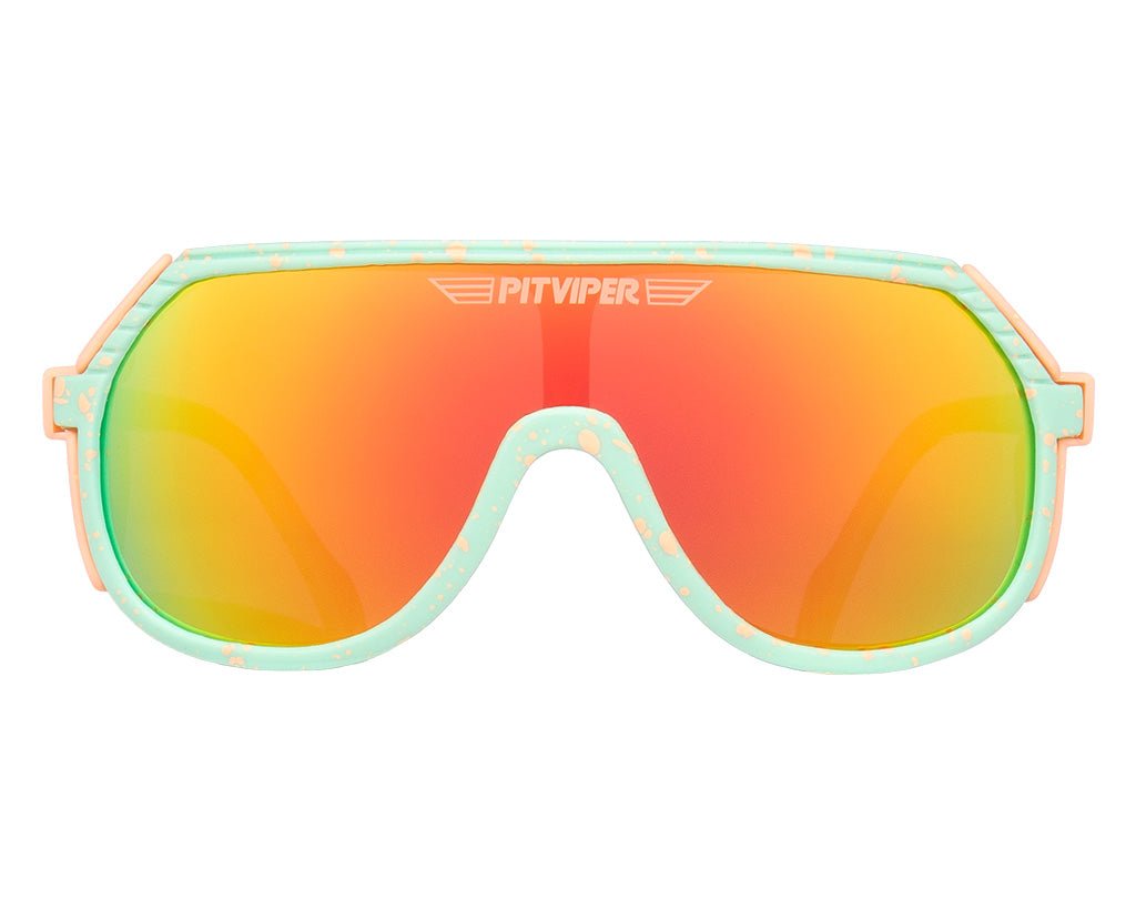 Pit Viper Peaches and Green Grand Prix Sunglasses – Z87+ Orange - SAMPLE DROP
