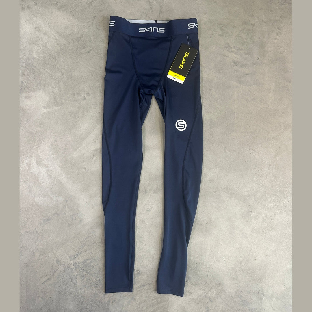SKINS Series-1 Men's Long Tights – Navy Blue - SAMPLE DROP