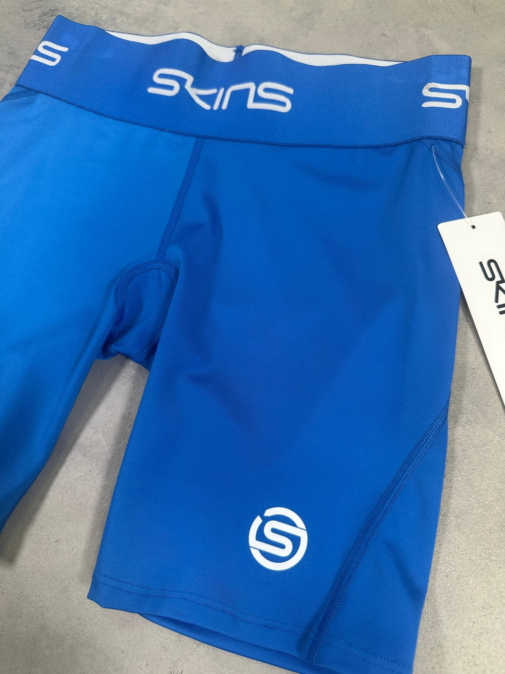 SKINS Series-1 Women's Half Tights – Bright Blue - SAMPLE DROP